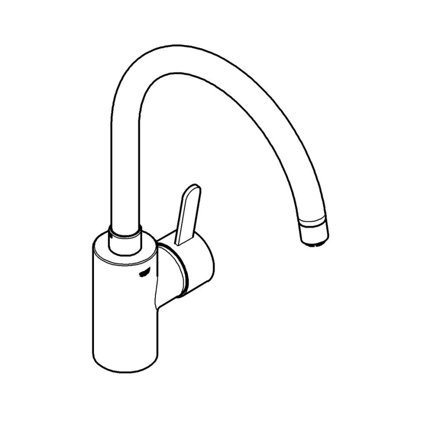 GROHE 31180000 - Miscelatore per lavello EUROSMART COSMOPOLITAN cromo lucido