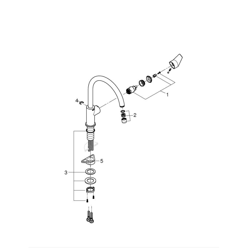 GROHE 31233001 - Miscelatore per lavello START, cromo lucido