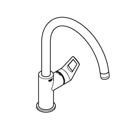 GROHE 31368001 - Miscelatore per lavello BAULOOP, cromo lucido