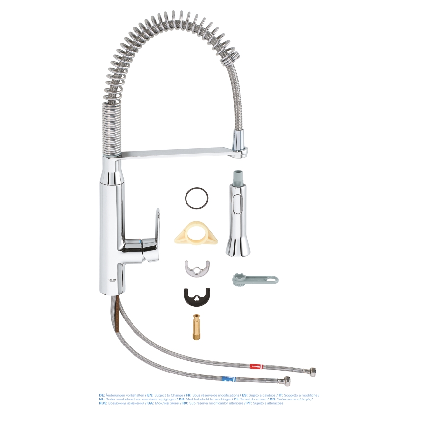 GROHE 31379000 - Miscelatore per lavello K7 G12” cromo lucido