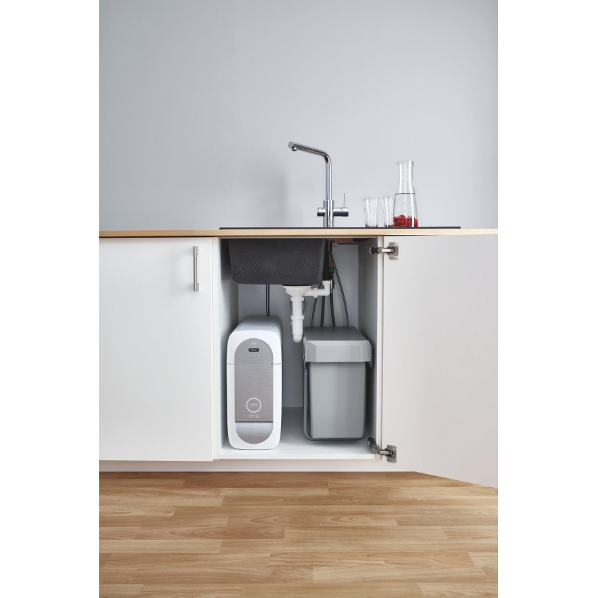 GROHE 31454001 - Miscelatore da cucina BLUE HOME con beccuccio a L, finitura cromo lucido