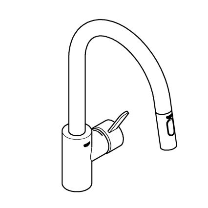 GROHE 31481001 - Miscelatore per lavello EUROSMART COSMOPOLITAN cromato lucido