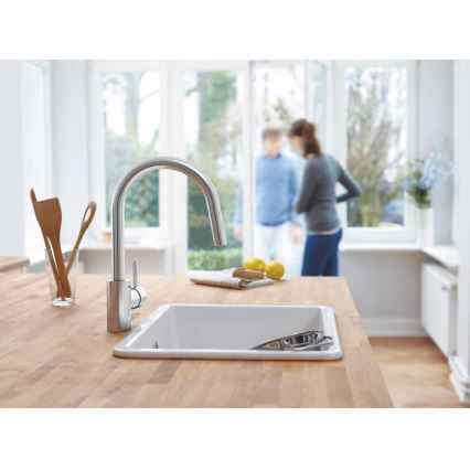 GROHE 31483DC2 - Miscelatore per lavello CONCETTO in acciaio inox