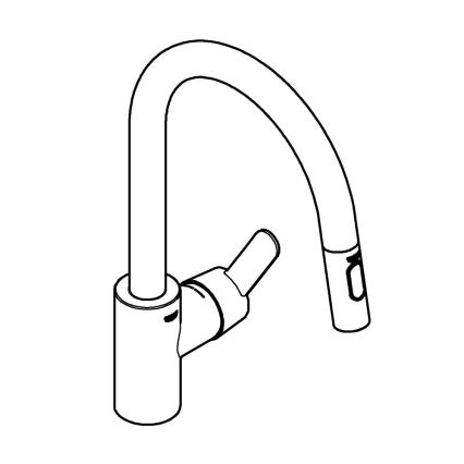 GROHE 31484001 - Miscelatore da cucina GET cromo lucido