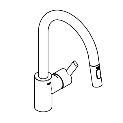 GROHE 31486001 - Miscelatore per lavello FEEL cromo lucido