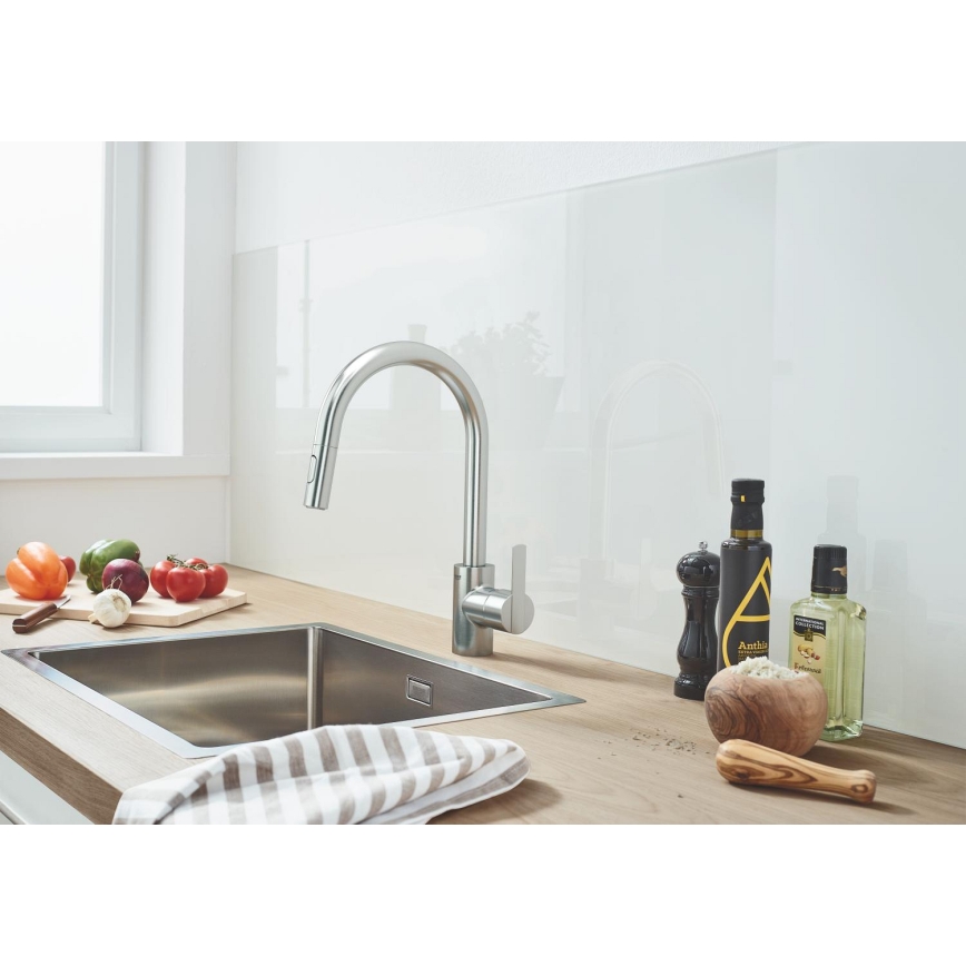 GROHE 31486DC1 - Miscelatore per lavello FEEL in acciaio inox
