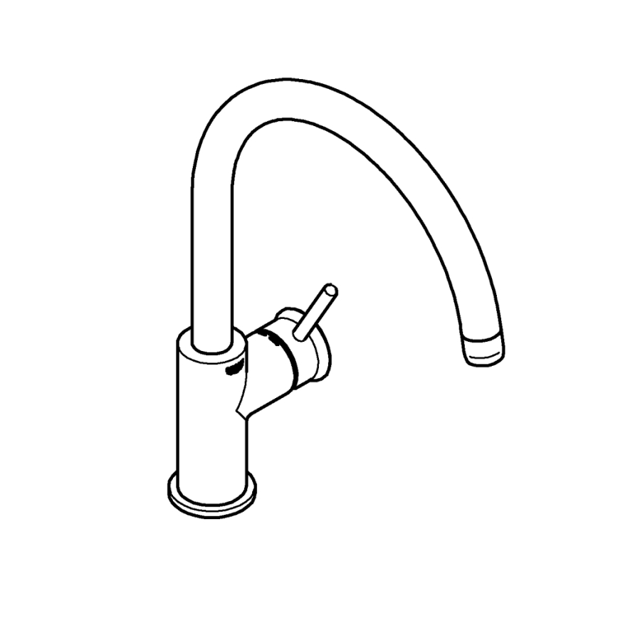 GROHE 31553001 - Miscelatore per lavello START CLASSIC cromato lucido