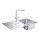 GROHE 31573SD1 - Set lavello da cucina K500 con piano di scolo e miscelatore A, 86×50 cm, acciaio inox