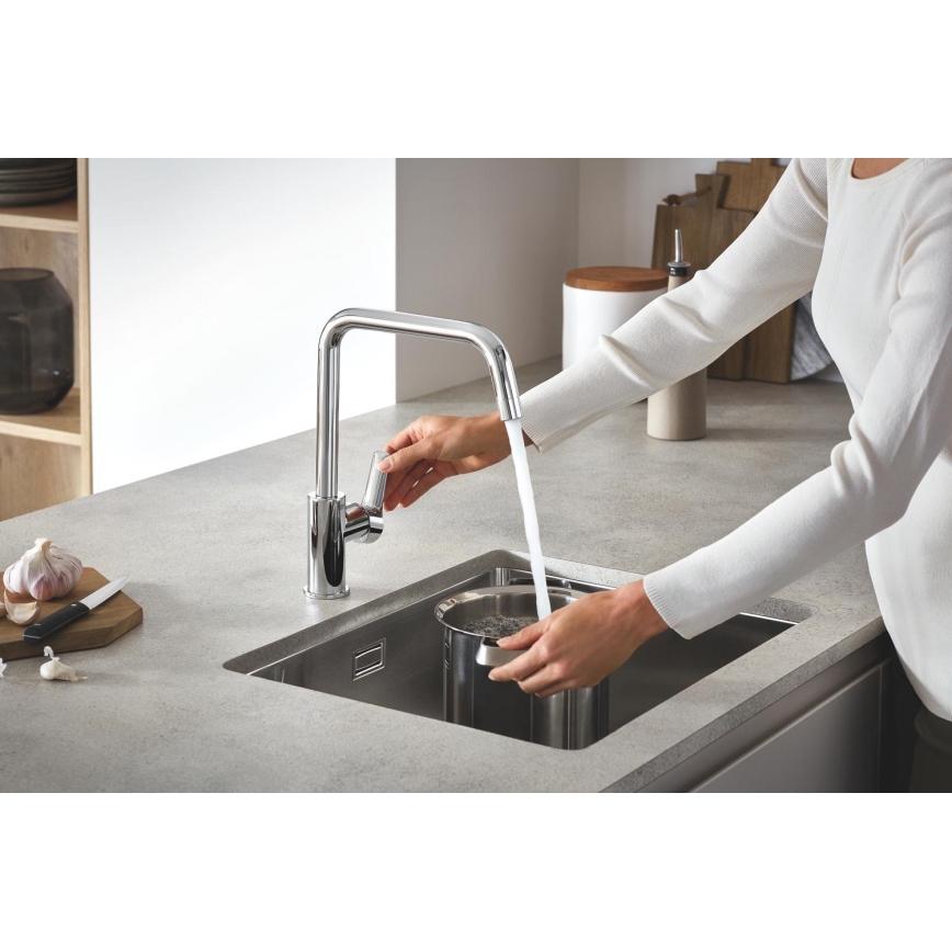 GROHE 31574SD1 - Lavello da cucina K700U 550 x 450 mm in acciaio inox