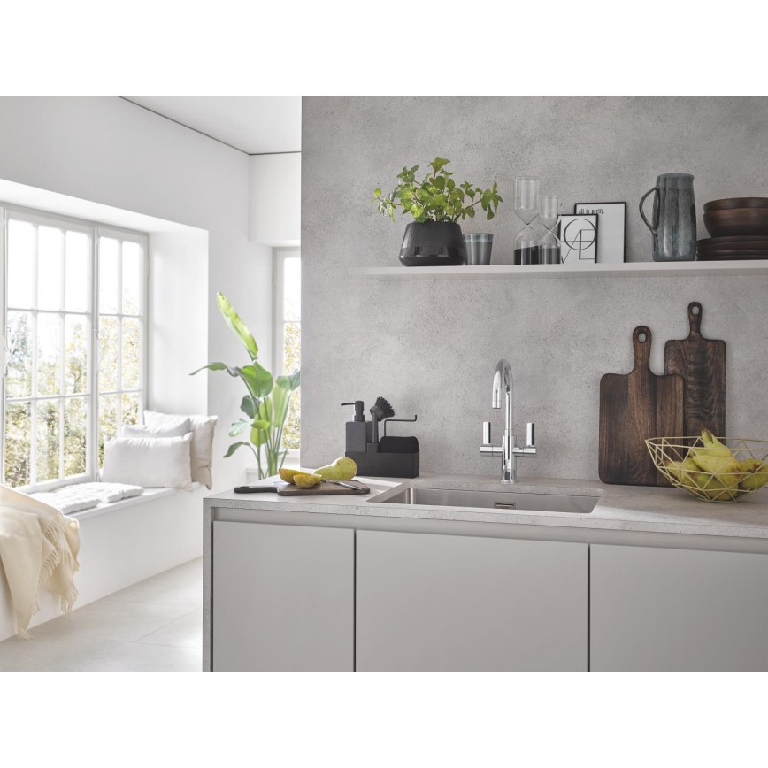 GROHE 31574SD1 - Lavello da cucina K700U 550 x 450 mm in acciaio inox