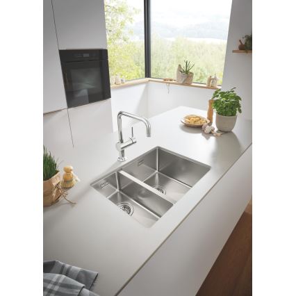 GROHE 31576SD1 - Lavello da cucina K700U 595 × 450 mm in acciaio inox