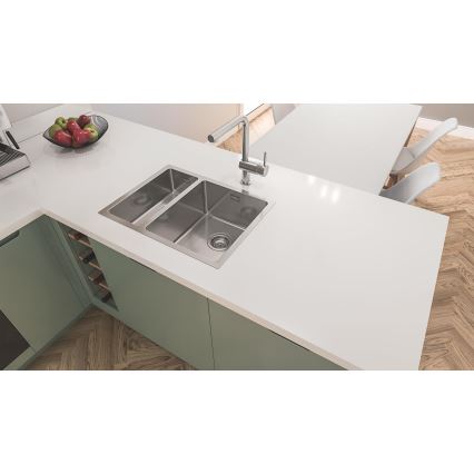 GROHE 31576SD1 - Lavello da cucina K700U 595 × 450 mm in acciaio inox