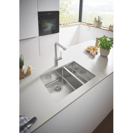 GROHE 31577SD1 - Lavello da cucina K700U 595 × 450 mm in acciaio inox