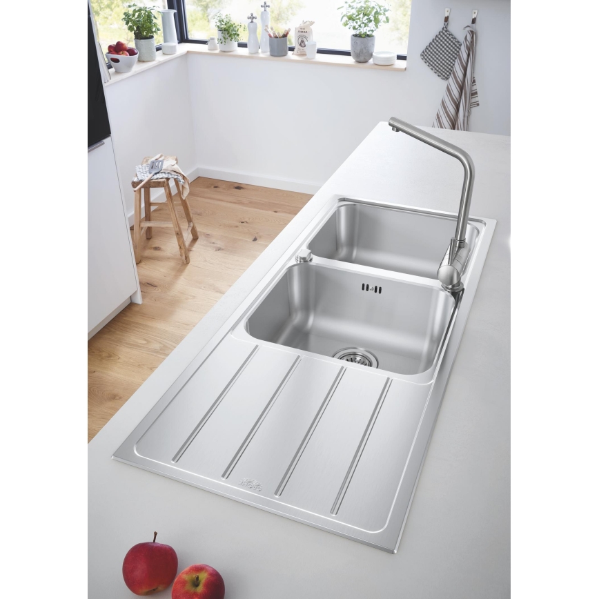 GROHE 31588SD1 - Lavello K500 1160 × 500 mm in acciaio inox