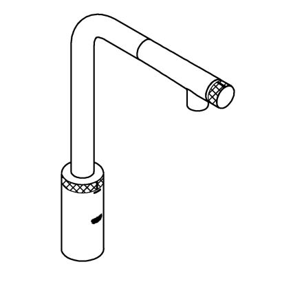 GROHE 31613000 - Miscelatore per lavello A SmartControl 314 mm cromo lucido