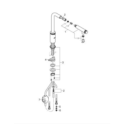 GROHE 31613DC0 - Miscelatore da cucina A SmartControl in acciaio inox