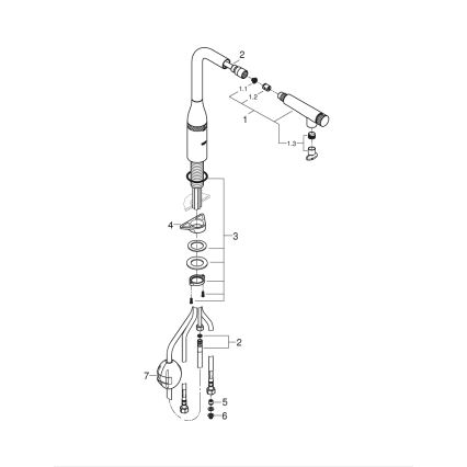 GROHE 31615000 - Miscelatore per lavello ESSENCE SMARTCONTROL 366 mm, cromo lucido