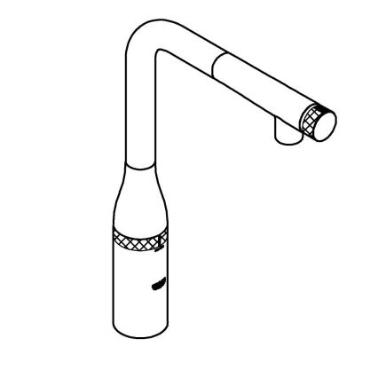 GROHE 31615000 - Miscelatore per lavello ESSENCE SMARTCONTROL 366 mm, cromo lucido