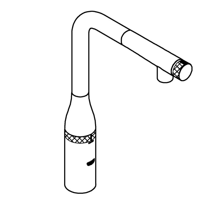 GROHE 31615000 - Miscelatore per lavello ESSENCE SMARTCONTROL 366 mm, cromo lucido