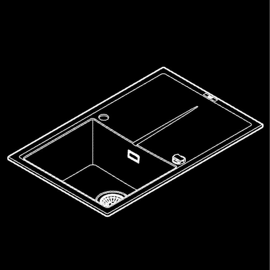 GROHE 31639AP0 - Lavello composito K400 780 × 500 mm nero