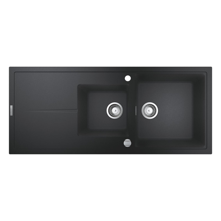 GROHE 31643AP0 - Lavello composito K400 1160 × 500 mm pietra/nero