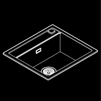 GROHE 31651AP0 - Lavello composito K700 560 × 510 mm nero