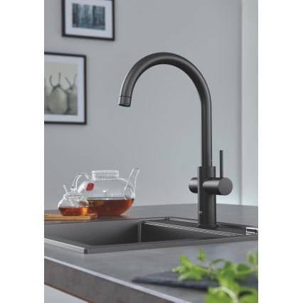 GROHE 31651AP0 - Lavello composito K700 560 × 510 mm nero