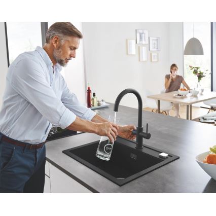 GROHE 31651AP0 - Lavello composito K700 560 × 510 mm nero