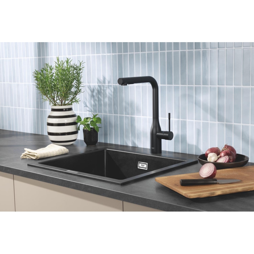 GROHE 31651AP0 - Lavello da cucina K700 560 × 510 mm granito/nero