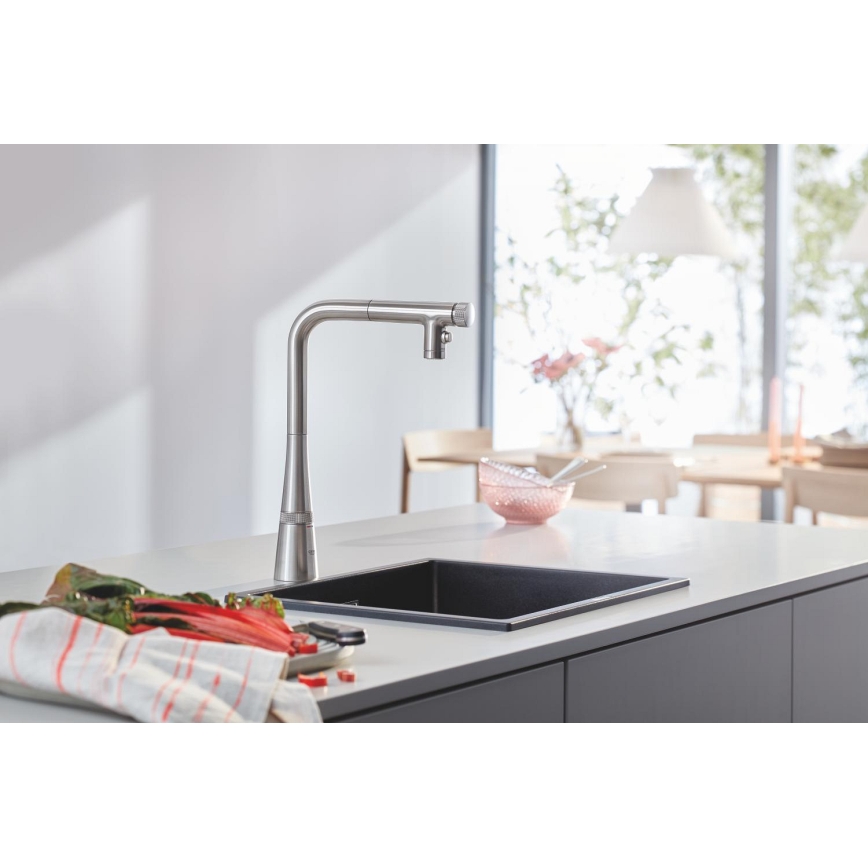 GROHE 31653AP0 - Lavello in composito K700U 457 × 406 mm nero