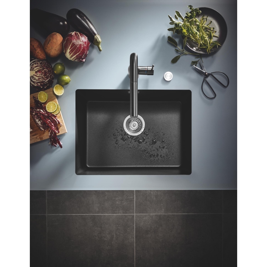GROHE 31655AP0 - Lavello in composito K700U 610 × 460 mm nero