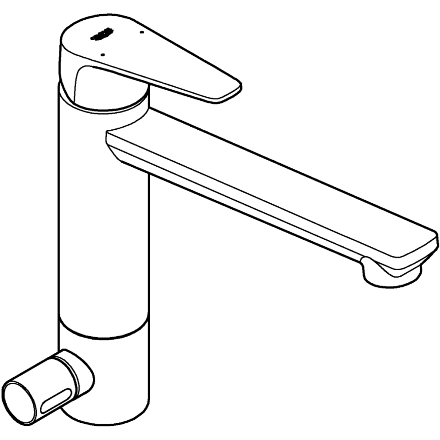 GROHE 31696000 - Miscelatore per lavello BAUEDGE, cromo lucido