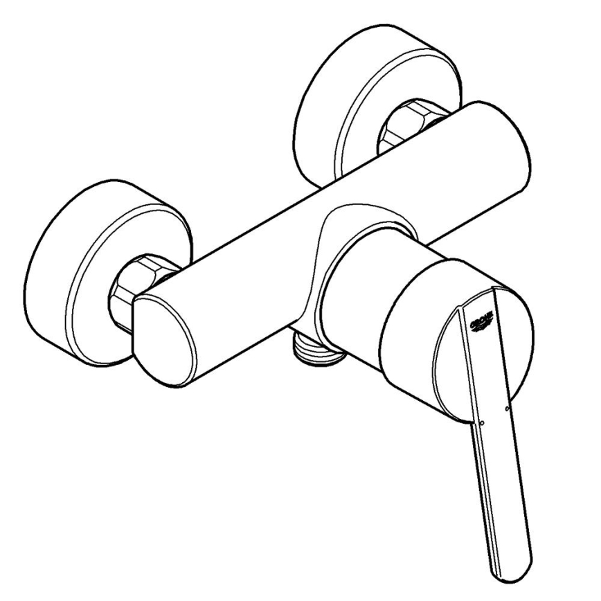 GROHE 32270000 - Miscelatore per doccia FEEL DN 15, cromato lucido
