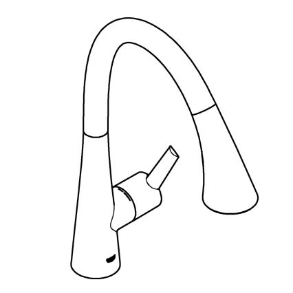 GROHE 32294002 - Miscelatore per lavello ZEDRA 401 mm, cromo lucido