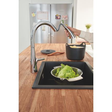 GROHE 32294002 - Miscelatore per lavello ZEDRA 401 mm, cromo lucido