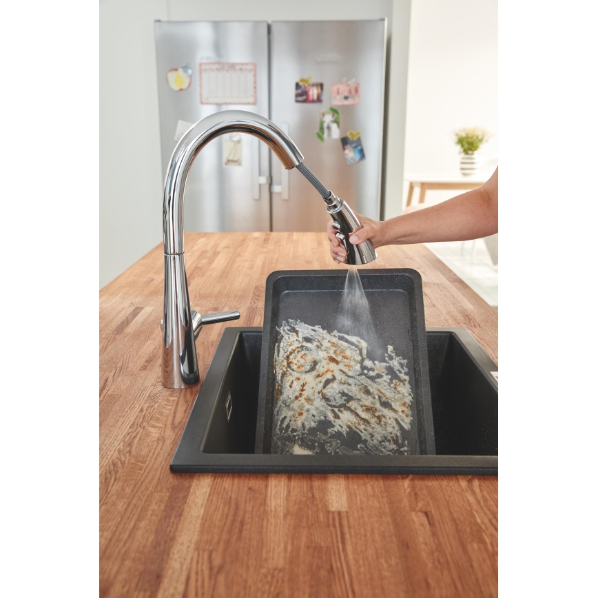 GROHE 32294002 - Miscelatore per lavello ZEDRA 401 mm, cromo lucido