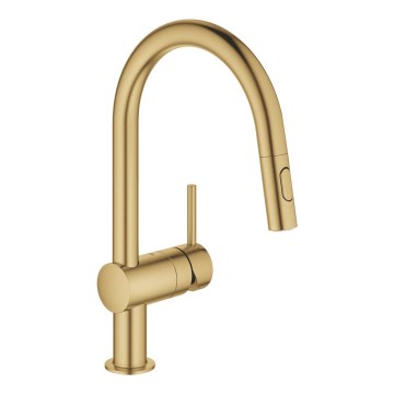 GROHE 32321GN2 - Miscelatore per lavello EUROCUBE, finitura oro
