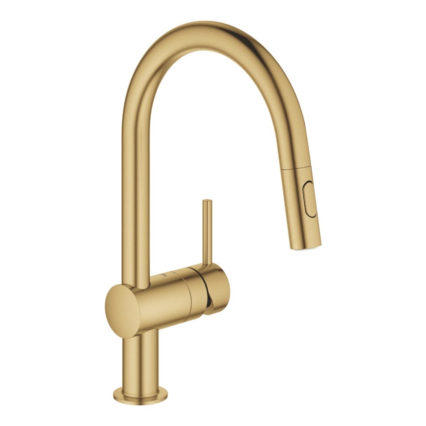 GROHE 32321GN2 - Miscelatore per lavello EUROCUBE, finitura oro
