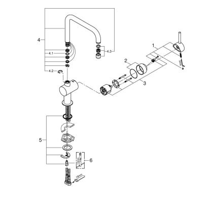 GROHE 32488000 - Miscelatore per lavello A cromato lucido