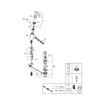 GROHE 32558000 - Miscelatore per bidet FEEL DN 15 cromo lucido