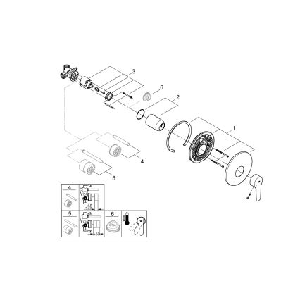 GROHE 32590002 - Miscelatore doccia START cromo lucido
