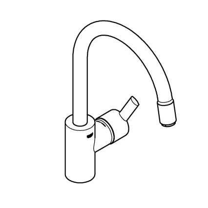 GROHE 32671002 - Miscelatore da cucina FEEL, cromo lucido