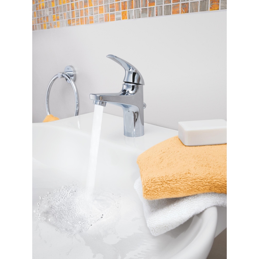 GROHE 32805000 - Miscelatore per lavabo BAUCURVE DN 15, cromo lucido