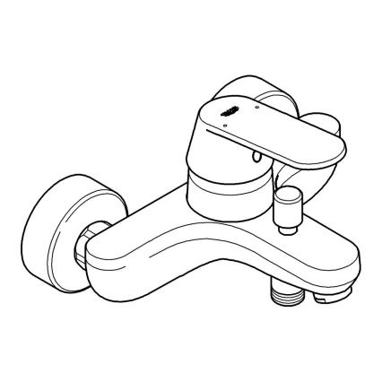 GROHE 32831000 - Miscelatore per vasca EUROSMART COSMOPOLITAN DN 15, cromo lucido