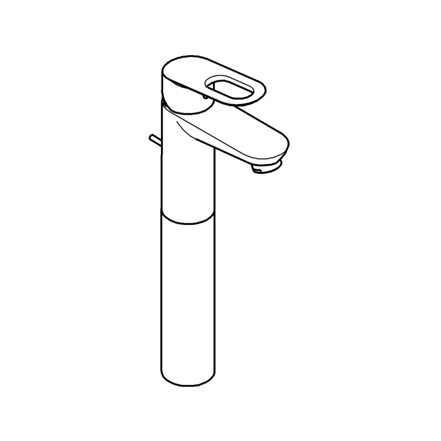 GROHE 32856000 - Miscelatore per lavabo BAULOOP 12” finitura cromo lucido