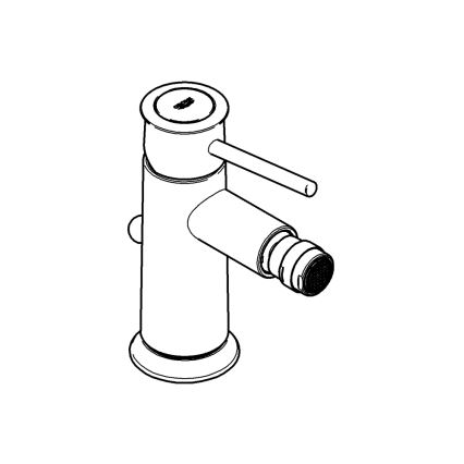 GROHE 32864000 - Miscelatore per bidet BAUCLASSIC cromo lucido
