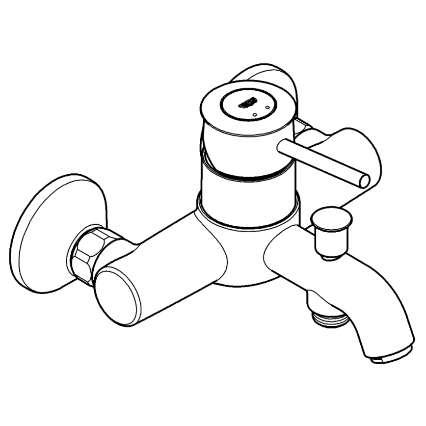 GROHE 32865000 - Miscelatore per vasca BAUCLASSIC DN 15 cromo lucido