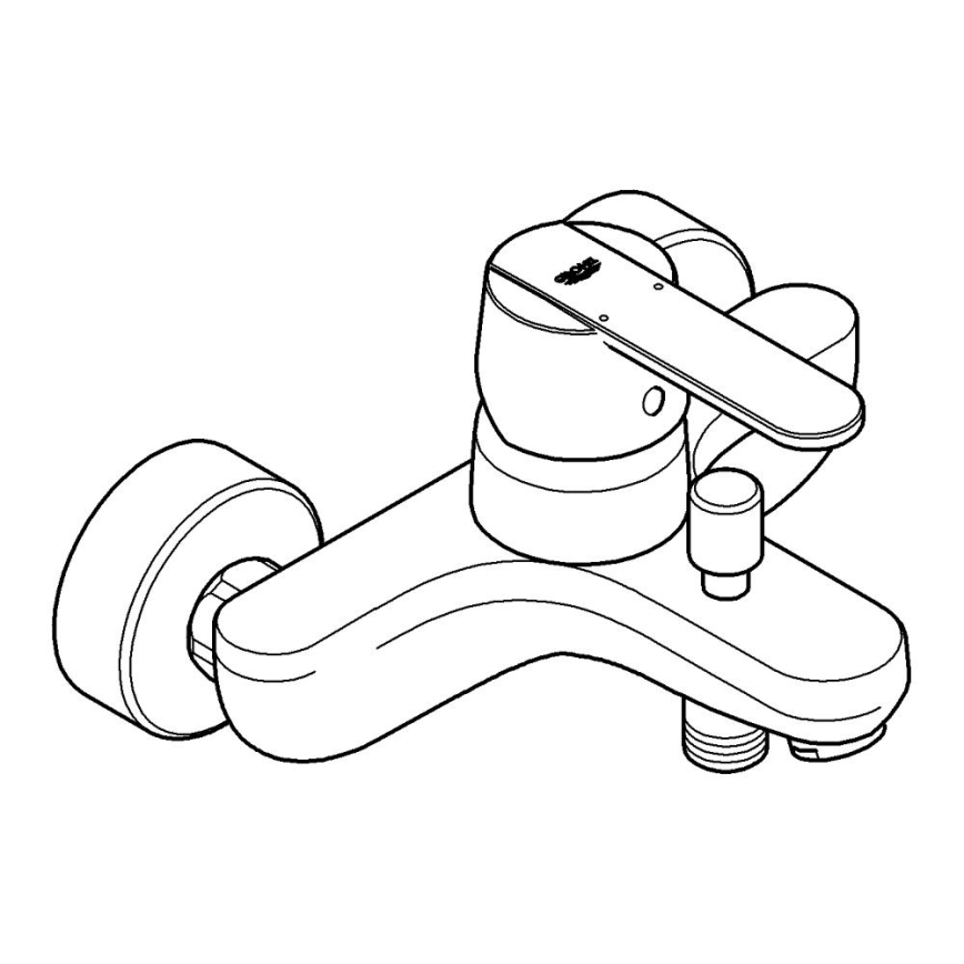 GROHE 32887000 - Miscelatore per vasca GET DN 15, cromo lucido