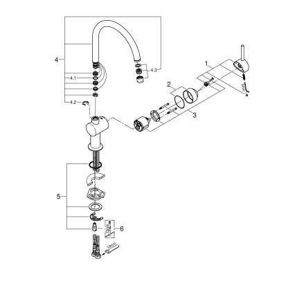 GROHE 32917000 - Rubinetto per lavello A 356 mm cromo lucido