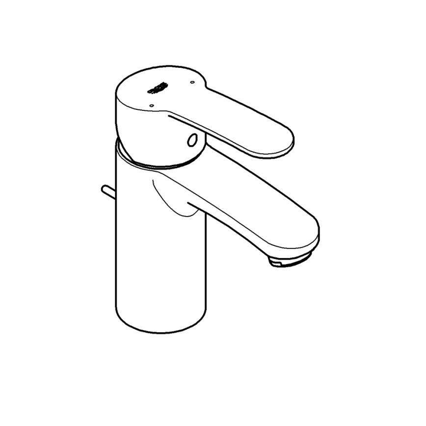 GROHE 3355220E - Miscelatore per lavabo EUROSTYLE COSMOPOLITAN, misura S, finitura cromo